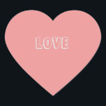 Liebe Herz Herz-Aufkleber<br><div class="desc">niedlich,  Liebe auf einem Aufkleber</div>