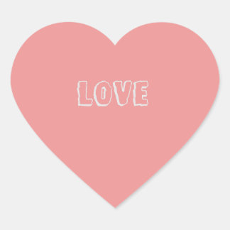 Liebe Herz Herz-Aufkleber