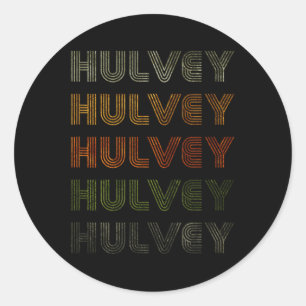 Liebe Herz Hulvey T-Shirt Grunge Vintag Style Blac Runder Aufkleber