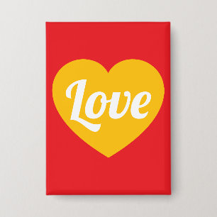 Liebe, Herz, individuell Button