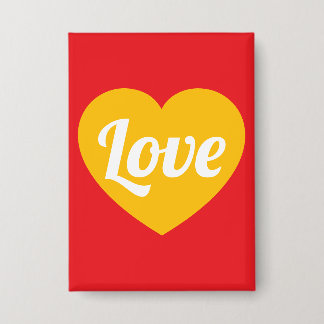Liebe, Herz, individuell Button