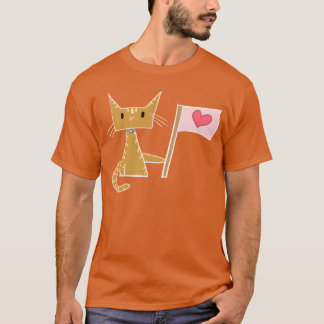 Liebe Herz Katze Tier Familie T-Shirt