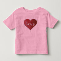 Liebe Herz Kleinkind T - Shirt
