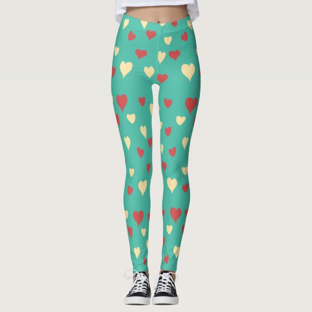 Liebe Herz Leggings (Vorderseite)