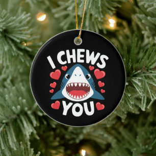 Liebe Herz Leopard Niedlich Valentinstag Keramik Ornament