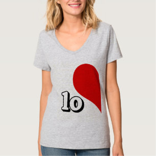LIEBE-HERZ-LINKS SEITE - .PNG T-Shirt