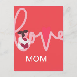 Liebe Herz Mama Brauch personalisiert Valentinstag Postkarte