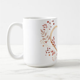 Liebe Herz mit Blume und Packungsbeilage Kaffeetasse