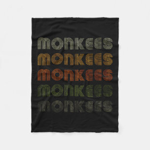 Liebe Herz Monkees T-Shirt Grunge Vintager Stil Sc Fleecedecke