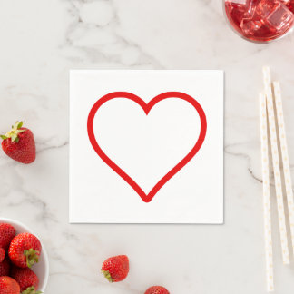 Liebe - Herz Napkins Serviette