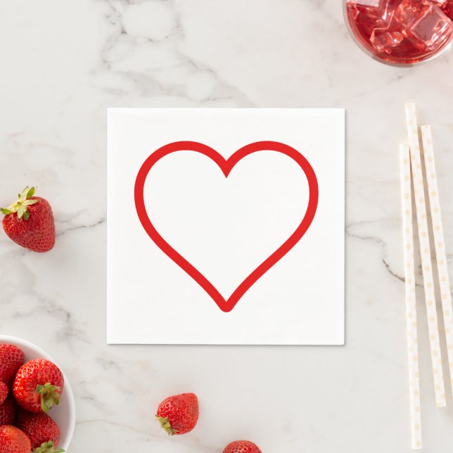 Liebe - Herz Napkins Serviette (Beispiel)