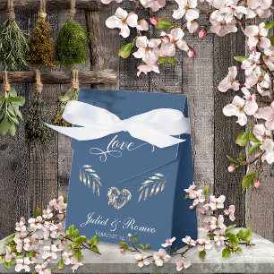 Liebe & Herz Personalisiert - Blau Geschenkschachtel