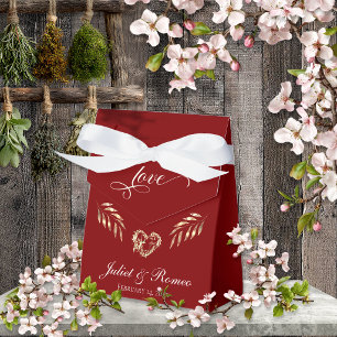 Liebe & Herz Personalisiert - Rot Geschenkschachtel