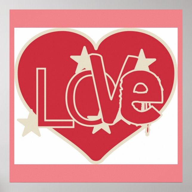 LIEBE HERZ POSTER (Vorne)