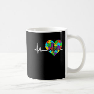 Liebe Herz Puzzle Akzeptanz Autismus Bewusstsein Kaffeetasse
