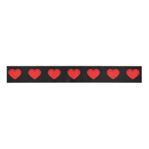Liebe Herz Red Valentine's Grosgrain Ribbon Ripsband