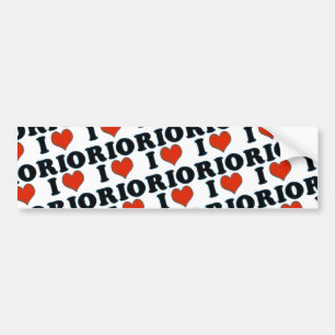 Liebe / Herz Rio de Janeiro Autoaufkleber