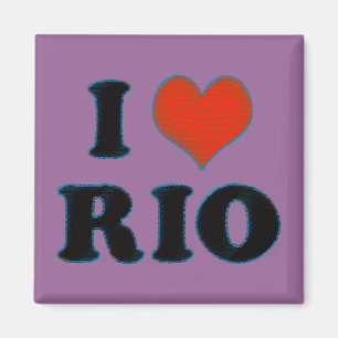 Liebe / Herz Rio de Janeiro Magnet