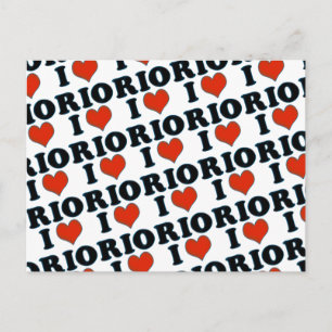 Liebe / Herz Rio de Janeiro Postkarte