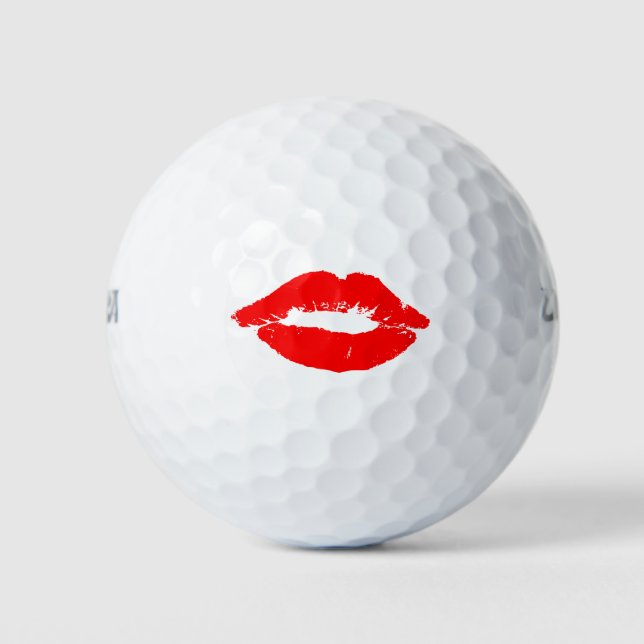 Liebe Herz Romantische Kiss-Liebe Schicksal des Sc Golfball (Vorderseite)