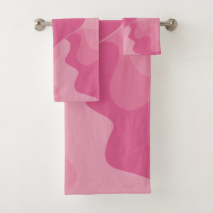 Liebe Herz - Rosa Badhandtuch Set