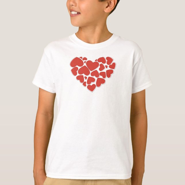 Liebe, Herz, Rotes Herz, Valentinstag T-Shirt (Vorderseite)