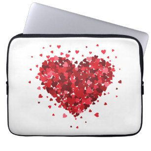 Liebe Herz Shirt für Damen Mädchen Jungen Herz Fra Laptopschutzhülle