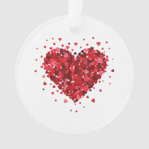 Liebe Herz Shirt für Damen Mädchen Jungen Herz Fra Ornament