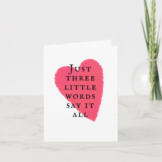 Liebe Herz Spaß Romantischer Jahrestag nur weil Karte (Vorderseite)