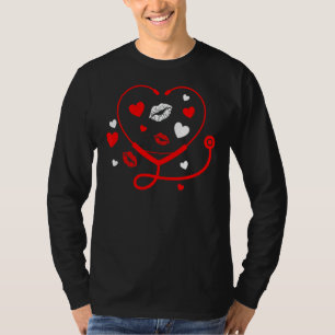 Liebe Herz Stethoskop Doktor Medizin Krankenschwes T-Shirt
