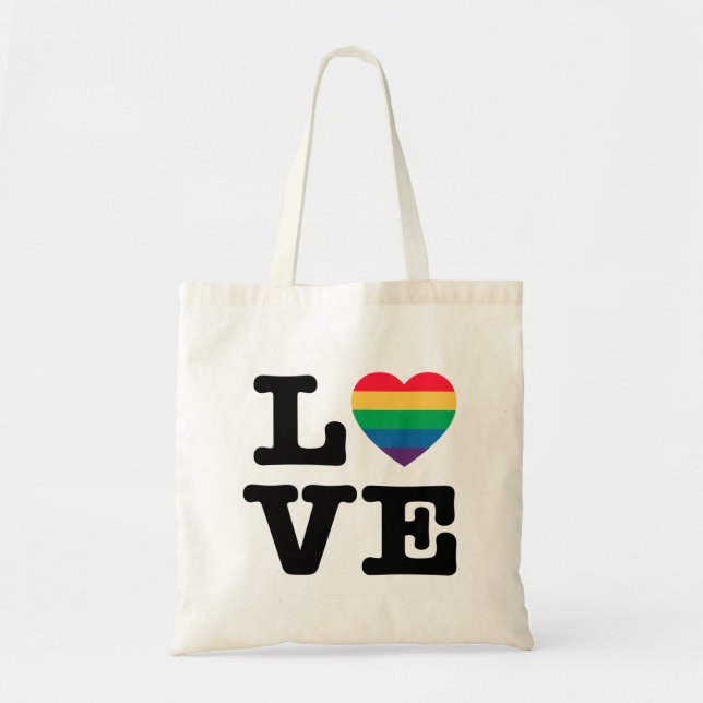 Liebe-Herz-Stolz-Taschen-Tasche Tragetasche (Vorne)
