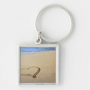 Liebe-Herz-Strand Schlüsselanhänger