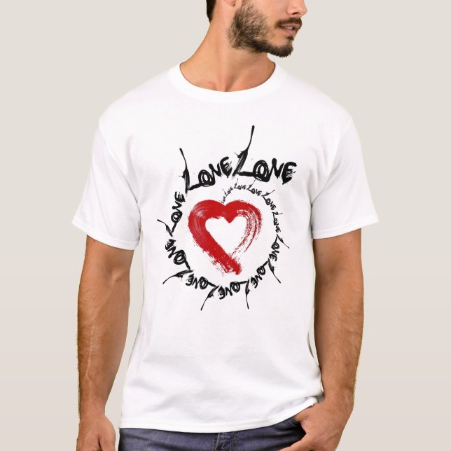 Liebe Herz T - Shirt (Vorderseite)
