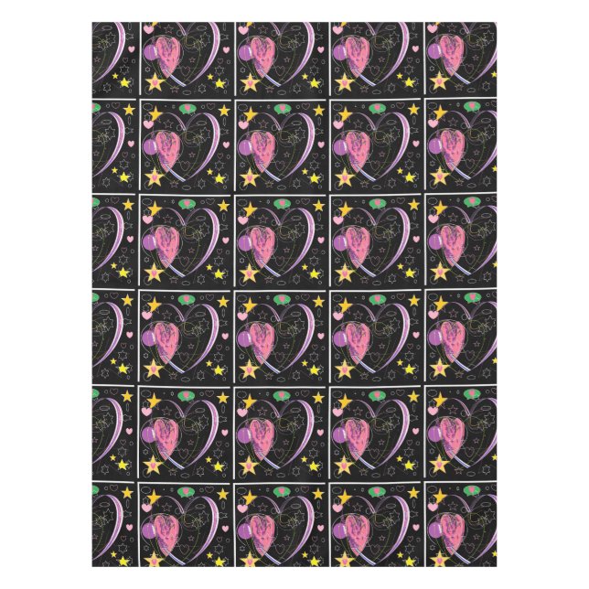 Liebe Herz Tischdecke (Vorderseite)