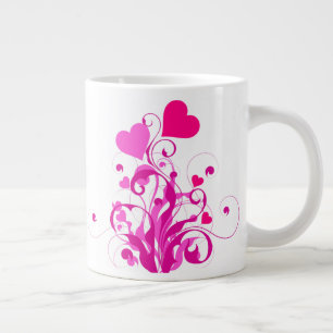 Liebe Herz Tree-25053 Jumbo-Tasse