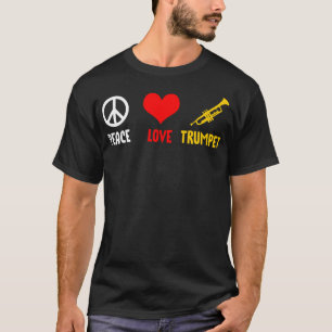 Liebe Herz Trumpet Witziges Geschenk T-Shirt