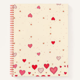 Liebe, Herz, Valentine, Hochzeit - Notebook Notizbuch