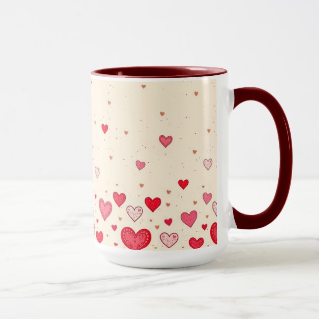 Liebe, Herz, Valentine, Hochzeit - Tasse, Cup Tasse (Rechts)