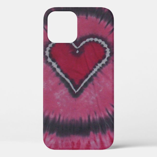Liebe Herz Valentins Gefärbte Krawatte Case-Mate iPhone Hülle (Rückseite)