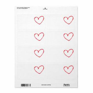 Liebe-Herz-Versandkennzeichnungen