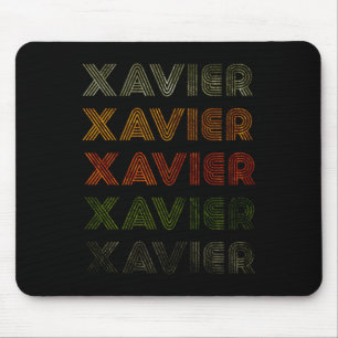 Liebe Herz Xavier Tee Grunge_vintage Stil Schwarz Mousepad