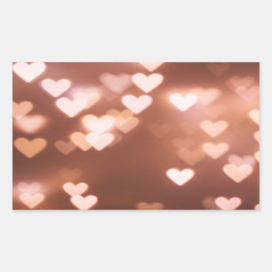 Liebe Herzblase Confetti Rechteckiger Aufkleber