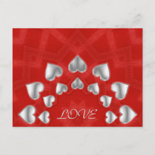 Liebe Herzen - Postkarte
