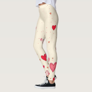 Liebe, Herzen, Valentinstag, Hochzeit - Leggings