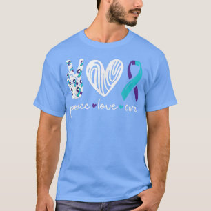 Liebe Herzfrieden Semicolon Psychische Gesundheit  T-Shirt