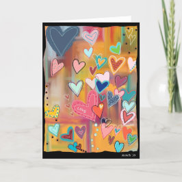 Liebe Herzkarte Karte