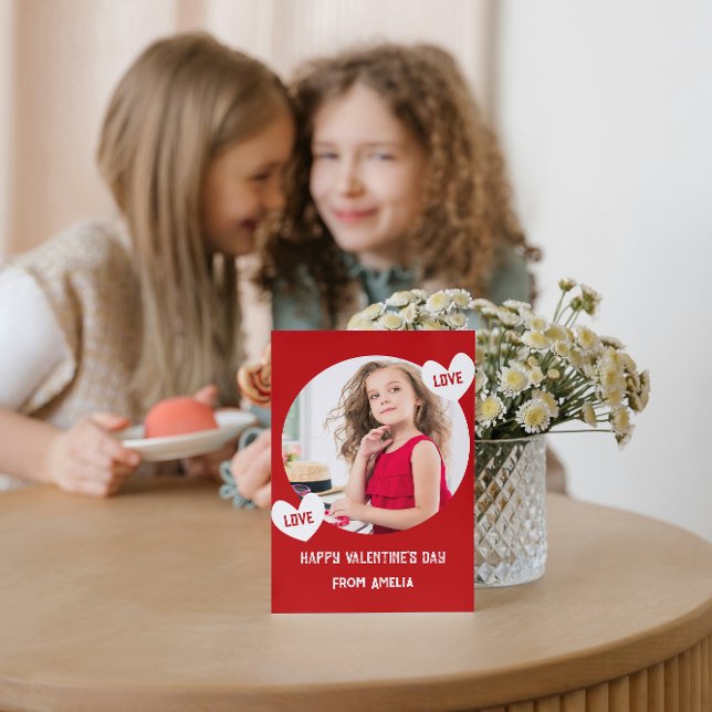 Liebe Herzklasszimmer Foto Valentinstag Karte (Von Creator hochgeladen)