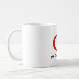 Liebe Herzmonogramm Individuelle Name 2 Kaffeetasse