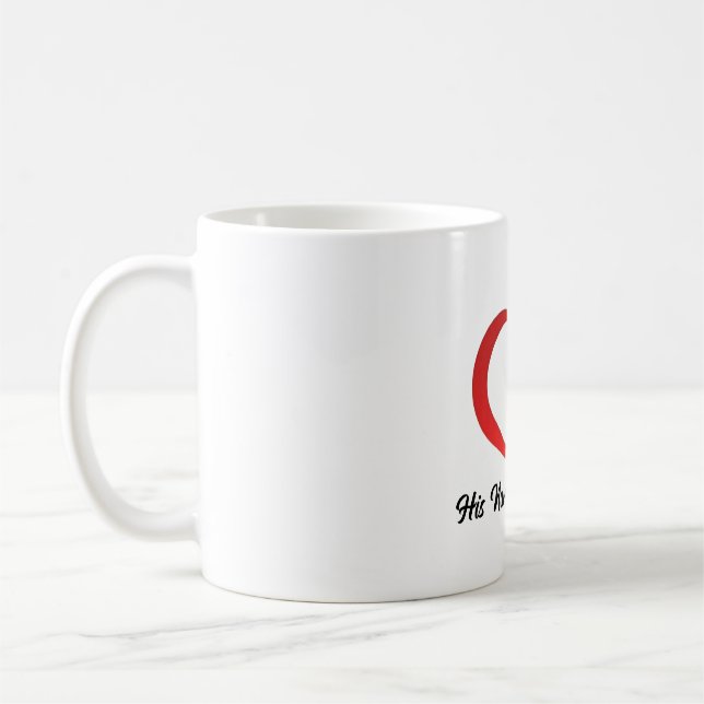 Liebe Herzmonogramm Individuelle Name 2 Kaffeetasse (Links)