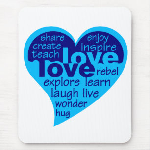 Liebe Herzmousepad Mousepad
